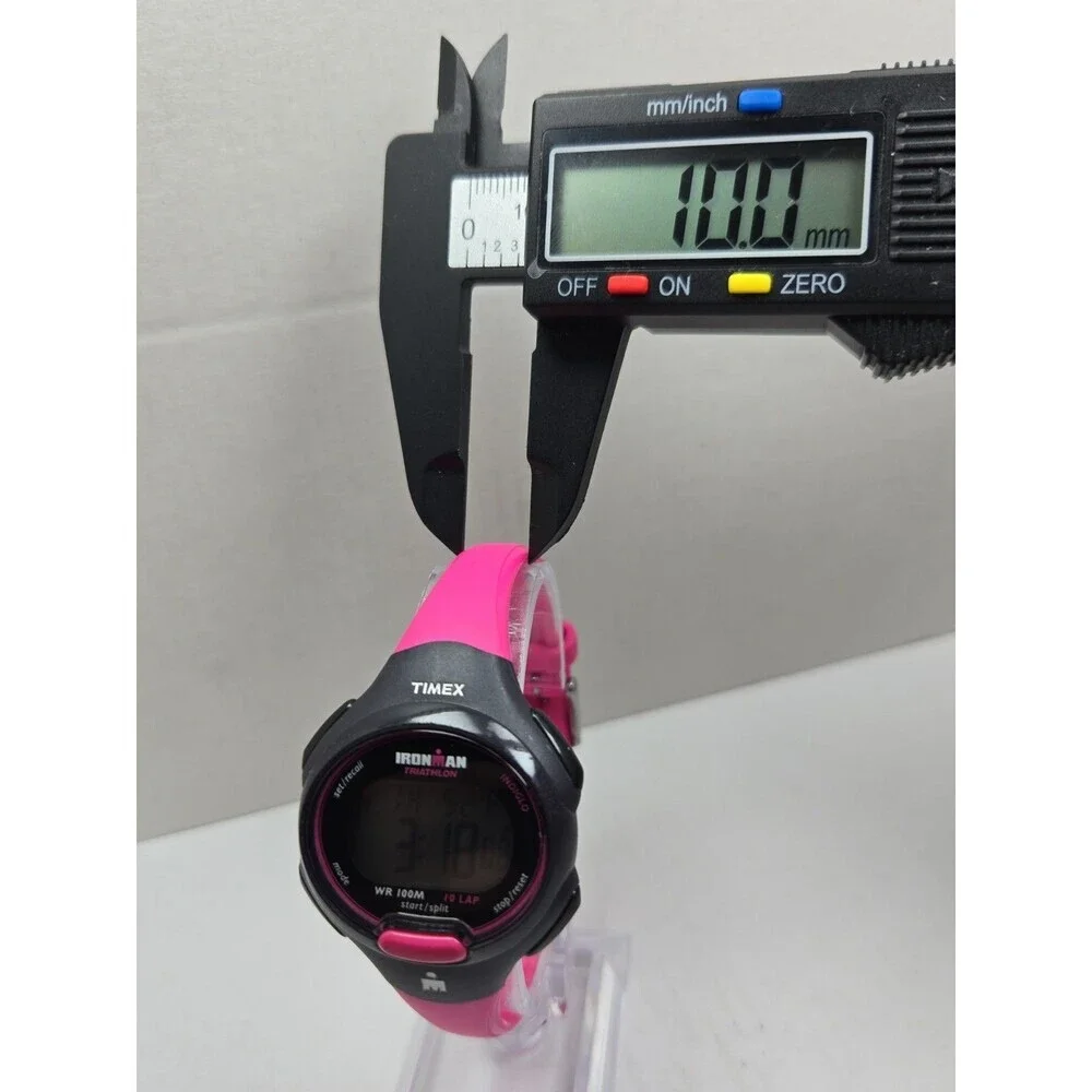 Timex Ironman Triathlon 10 Lap Womens Watch Pink Purple Indiglo New Battery